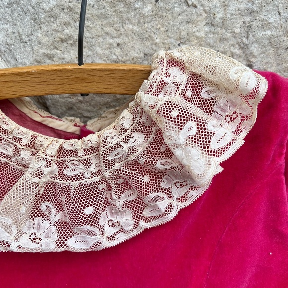 Vintage Helen Lee velveteen girls dress 6-8 - Picture 10 of 11